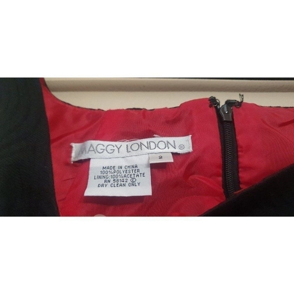 Maggy London dress midi woman's size 2 Black - Picture 3 of 7